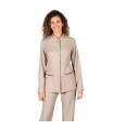 Veste femme à manches longues et col mao, tissu SARGA 100% PES RECYCLÉ PINEDA UNIFORMES GARY'S 963900