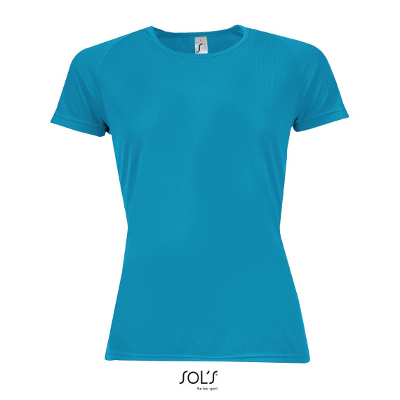 Camiseta feminina Ragan Mangas SOL'S SPORTY WOMEN