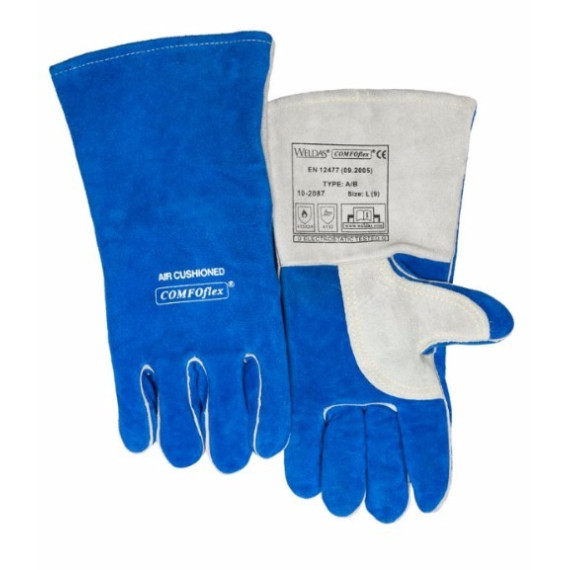 Blue Glove Wide Body with Reinforced Thumb Comfoflex