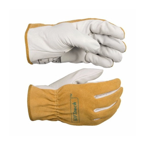 Softouch conductor glove with tips sensitivity of the fingers