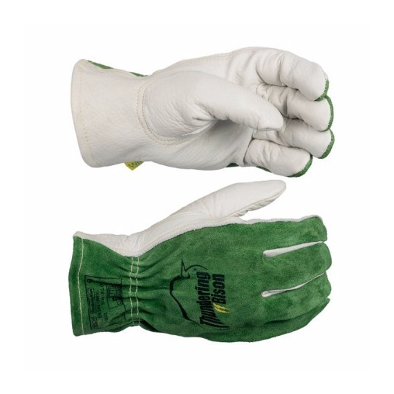 Driver Glove ThunderingBison Leather Palm Flower Bison