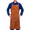 Tablier de soudure WELDAS en cuir suédé de vache Lava Brown