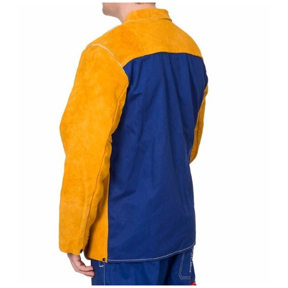 Veste brune dorée avec tissu ignifuge au dos