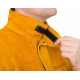 Veste brune dorée avec tissu ignifuge au dos