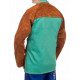 Giacca saldatore Lava Brown con ritorno in tessuto di backduence