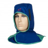Capucha azul retardante a la llama para soldador WELDAS Fire Fox