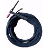 WELDAS hose cover in black leather PYTHONRAP (Length 1M)
