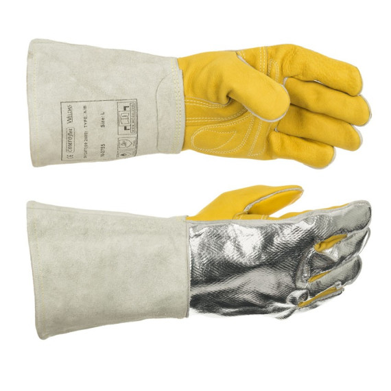 Welding glove Comfoflex® aluminized reflective outer layer