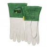 Bison grain leather glove with split leather cuff WELDAS TIG ThunderingBison