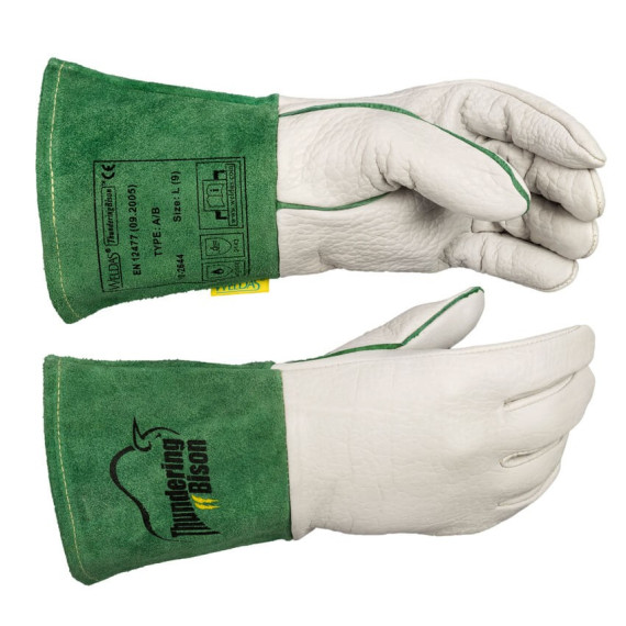Glove Tig ThunderingBison Bison skin with back Leather Serraje VAC