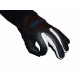 Glove Tig Softouch Black Cow Leather. White goat leather on finger