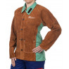 Giacca da saldatura per donna WELDAS Lava Brown Arc Queen
