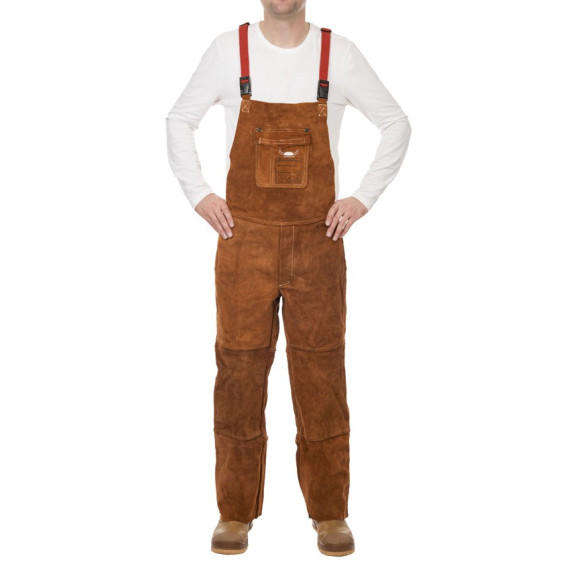Brown Lava Pants with Breast Protection and Closed Back