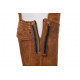 Brown Lava Pants with Breast Protection and Closed Back