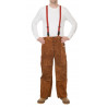 Pantalón para soldadura WELDAS con dorso cerrado Lava Brown