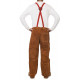 Pantalon de lave brun avec dos fermé