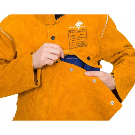 Bolero doré brun dos ouvert