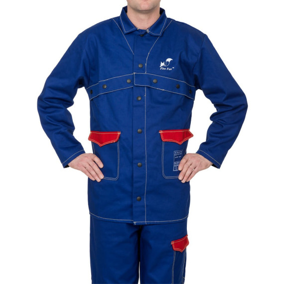 Blaue Feuerfeuerfuchsjacke