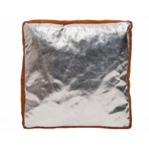 Cojin with handle for welder, Brown lava / aluminized 50 x 50 x 8 cm