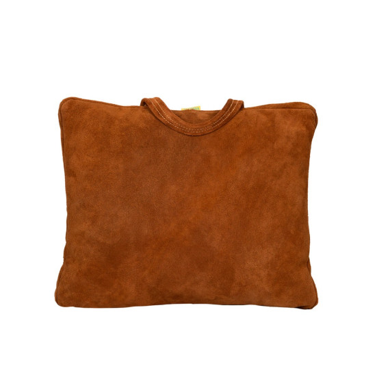 Cojin with handle for welder, Brown lava / aluminized 39 x 33 x 3 cm