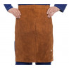 WELDAS Lava Brown welding apron, 60 cm long