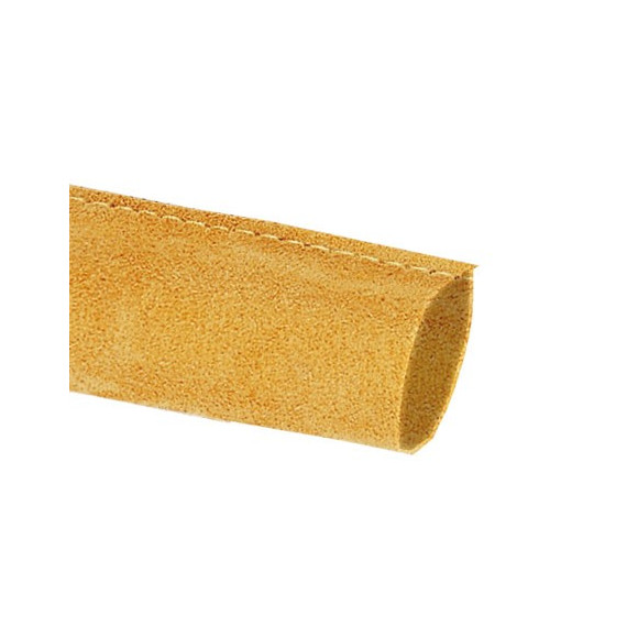 Luva de couro marrom claro longo 1 m. Diâmetro 22mm