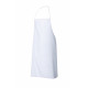 White apron with curl breast (single size)