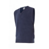 Gilet bleu marine en fine maille avec col en V VELILLA Série 99