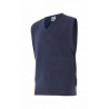 Navy blue fine knit vest with V-neck VELILLA Series 99