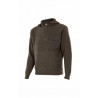 Solid color sweater made of thick knit with high neck VELILLA Series 101
