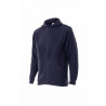 Chaqueta azul marino en punto grueso con cuello alto VELILLA Serie 102