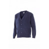 Navy blue jacket with ribbed collar VELILLA Series 103