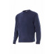 Navy Blue Jersey Feiner Punkt mit Rundhals-Serie 105