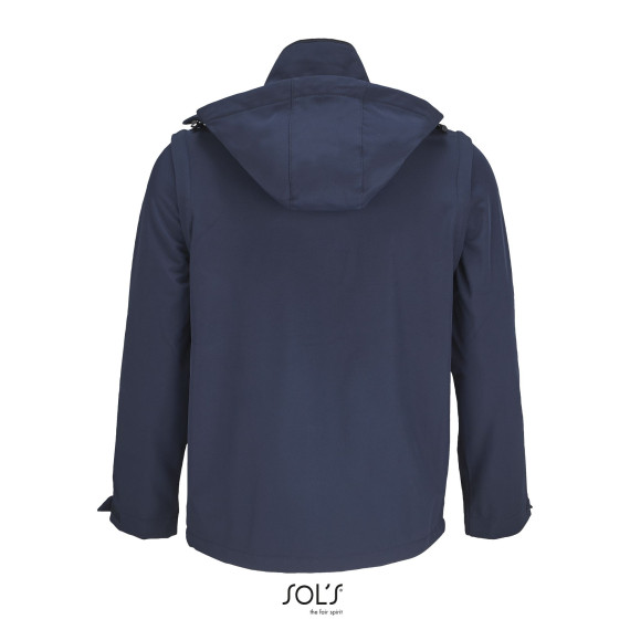Giacca Softshell con cappuccio e maniche smontabili SOL'S FALCON 3IN1