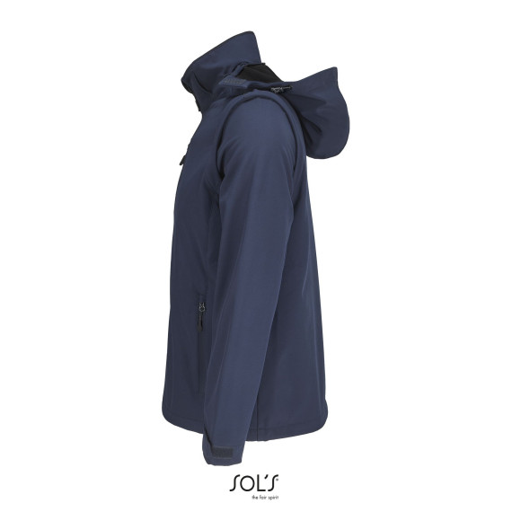 Veste softshell 3-en-1 SOL'S FALCON avec capuche et manches amovibles
