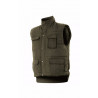 Multi-pocket padded vest with windbreaker in the armhole VELILLA Series 108
