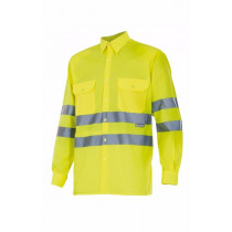Camisa amarillo flúor manga larga alta visibilidad Serie 143