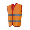 High visibility professional vest with reflective tapes VELILLA Series 145