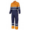 High visibility bicolor coverall with reflective strips VELILLA Series 151