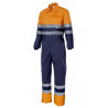 Two-tone high visibility jumpsuit with reflective tapes VELILLA Series 151