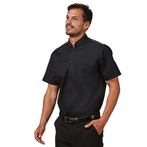 Camisa de homem com colarinho mao e mangas curtas, tecido popelín POP REDLINE UNIFORMES GARY'S 296100
