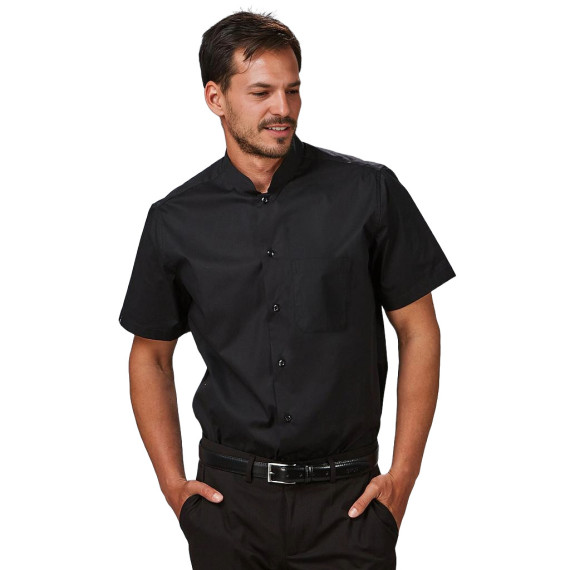 Camisa de homem com colarinho mao e mangas curtas, tecido popelín POP REDLINE UNIFORMES GARY'S 296100