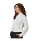 Shirt with scarf collar, buttoned cuff for women, satin fabric, ORIANA UNIFORMES GARY'S 242900