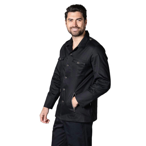 Chef jacket with central buttons, side pockets for men CANO UNIFORMES GARY'S 940400