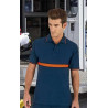 Two-color polo shirt for organizations such as Firefighters or Civil Protection short sleeve collection VALENTO Server