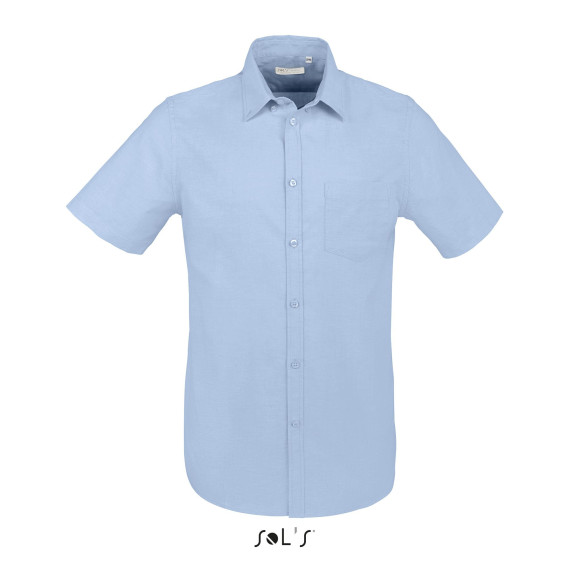 Camisa De Oxford De Hombre De Manga Corta SOL'S BRISBANE FIT