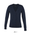 Cardigan feminino de malha com decote em V SOL'S GOLDEN WOMEN
