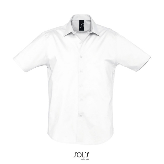 Camisa Strech Hombre Manga Corta SOL'S BROADWAY