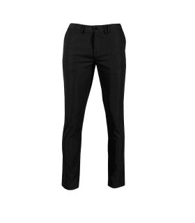 Pantalon homme chino anti-rides beige, en tissu de fibre T400 UNIFORMES GARY'S 700027