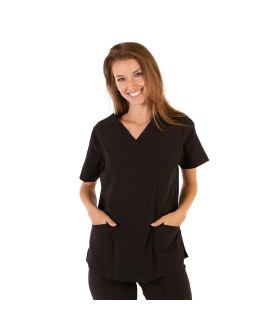 Damenbluse mit vorderen aufgesetzten Taschen und Abnähern, aus MICROFIBER 360° ROSALÍA UNIFORMES GARY'S 659600.